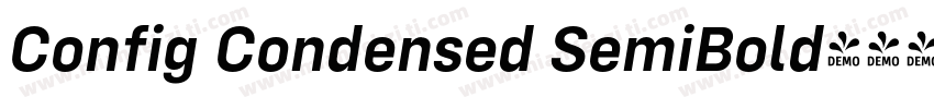 Config Condensed SemiBold字体转换